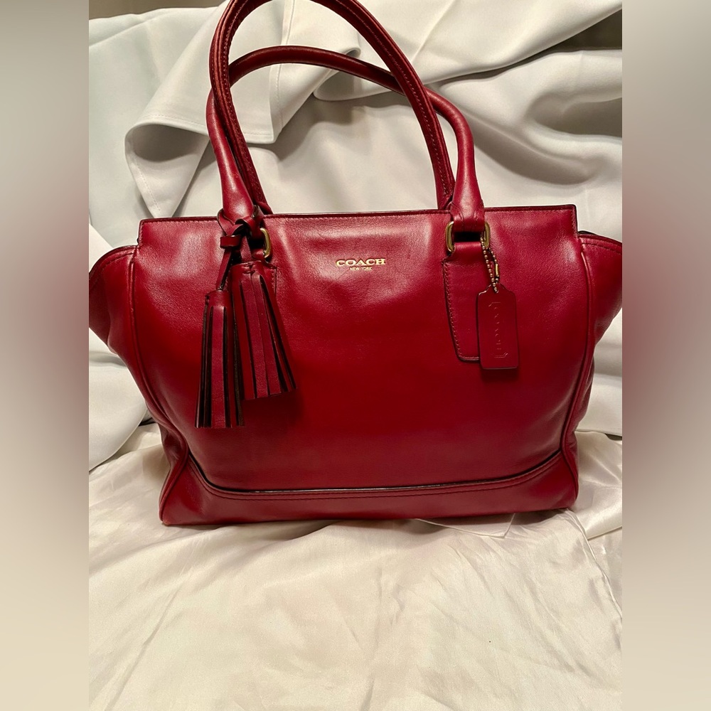 Red Coach Purse. Early 2000s. Used.